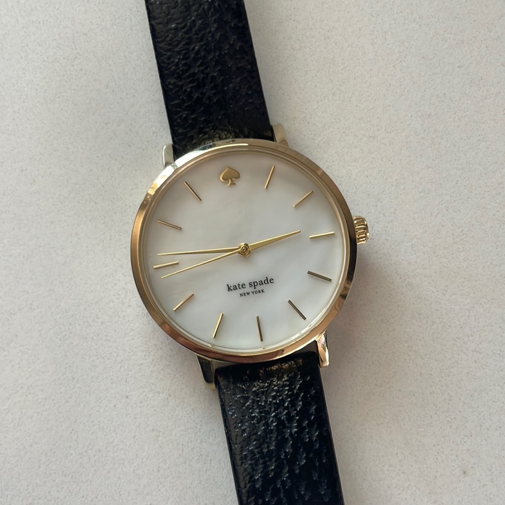 Kate Spade Gold Watch with Leather Band
